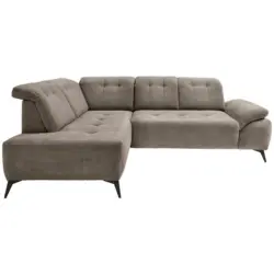 ECKSOFA Fiore, Graubraun S: 200x272 cm