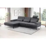M&ouml;belix ECKSOFA Astoria Dunkelgrau S:178x307cm