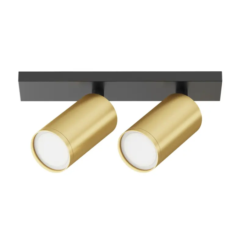 Strahler Focus S Schwarz/Goldfarben max.10 Watt