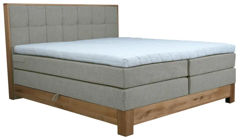Boxspringbett Cloud Silberfarben ca. 180x200cm