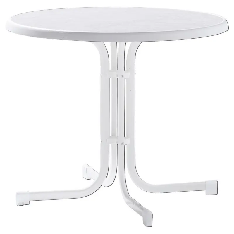Gartentisch klappbar Holzwerkstoff/Metall ⌀ 86 cm