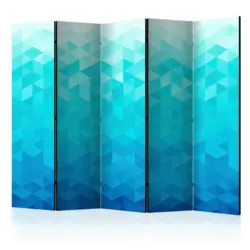 PARAVENT Blau Hellblau B: 225 cm