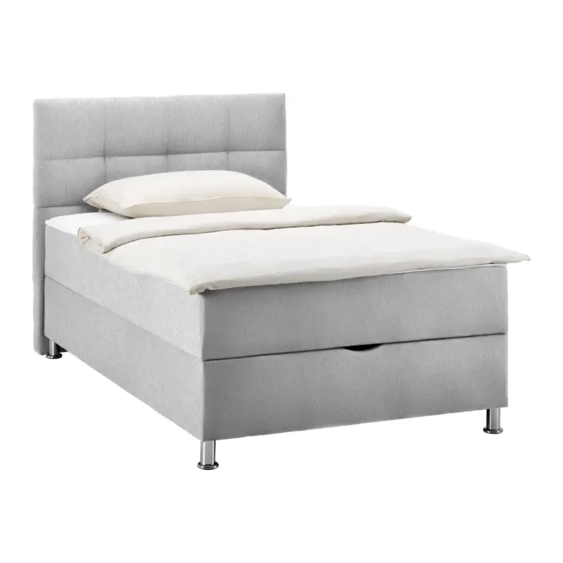 Boxbett Oviedo 140 in Hellgrau ca. 140x200cm