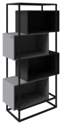 Regal Minecraft ca. 70x164x38 cm Schwarz/Grau