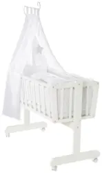 Wiegenset in Wei&szlig;, 4-teiliges Set
