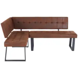 Eckbank Braun Lavik 134x185 cm