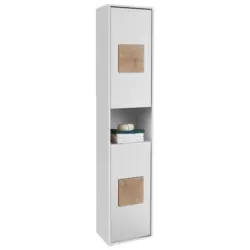 Hochschrank Greece BxH: 40x190 cm Wei&szlig; stehend