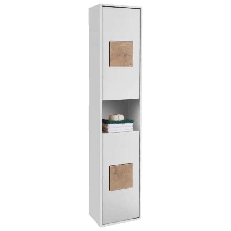 Hochschrank Greece BxH: 40x190 cm Wei&szlig; stehend