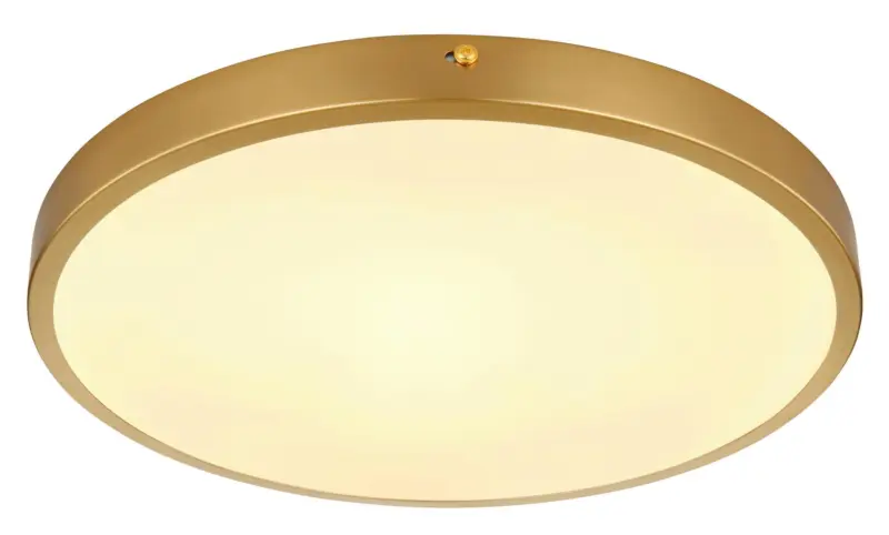 LED-Deckenleuchte Tibey Opal/Messingfarben max. 22Watt Deckenlampe