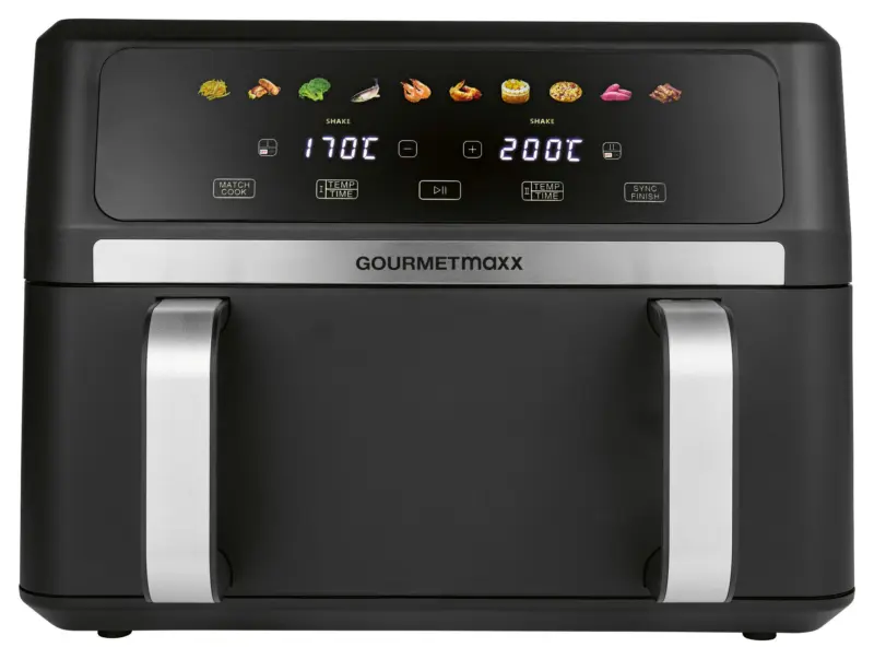 Hei&szlig;luftfritteuse Gourmetmaxx Schwarz max. 2800 Watt