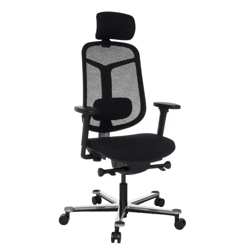Drehstuhl Bicolore High Schwarz B: 66 cm