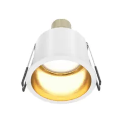 Aufbauleuchte Reif Goldfarben/Wei&szlig; max. 50 Watt