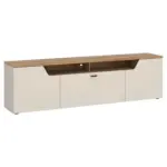 M&ouml;belix TV-Element Cut Out, B: 195 cm Kaschmir/Eichefarben