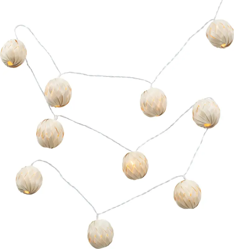 Lichterkette Bamboo Naturfarben max. 0,6 Watt