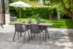 m&ouml;max Dornbirn - Ihr Trendm&ouml;belhaus in Dornbirn Gartentischgruppe Parc Anthrazit/Teak 5-tlg.