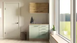 Minik&uuml;chen Cara Gr&uuml;n/Eichefarben