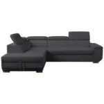 M&ouml;belix Ecksofa Lars I Cord anthrazit, LF: 123x193cm
