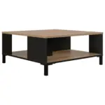 M&ouml;belix Couchtisch Trust Eiche Dekor/Schwarz, B: 81cm