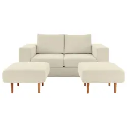 3-Sitzer-Sofa Looks V-2 Creme