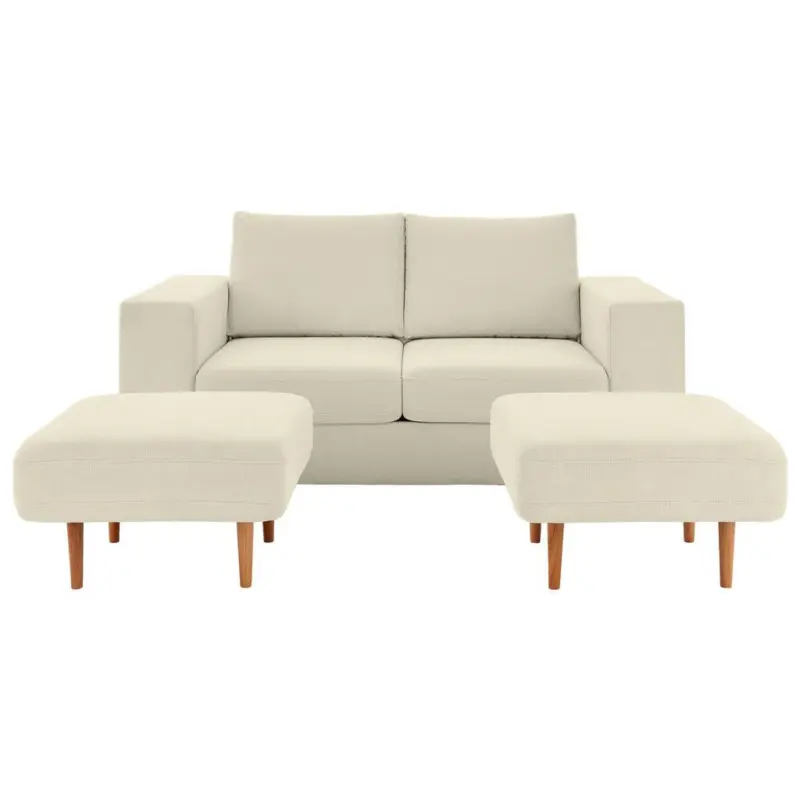3-Sitzer-Sofa Looks V-2 Creme