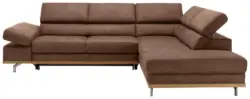 Wohnlandschaft Carmen in Braun mit Bettfunktion