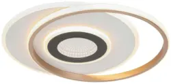 LED-Deckenleuchte Kitkol in Wei&szlig;/Schwarz max. 24 Watt Deckenlampe