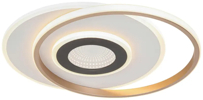 LED-Deckenleuchte Kitkol in Wei&szlig;/Schwarz max. 24 Watt Deckenlampe