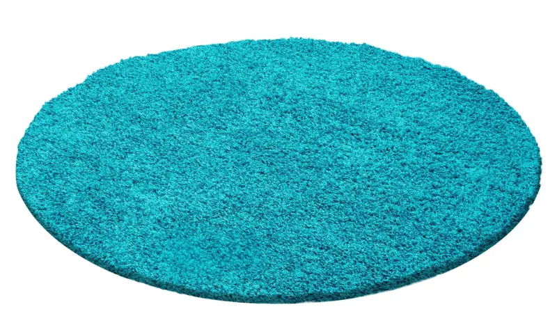 Hochflorteppich Life T&uuml;rkis &Oslash; ca. 80cm