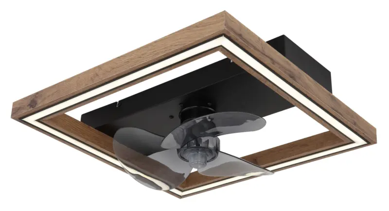 Deckenventilator Celinata Opal/Schwarz/Dunkelbraun