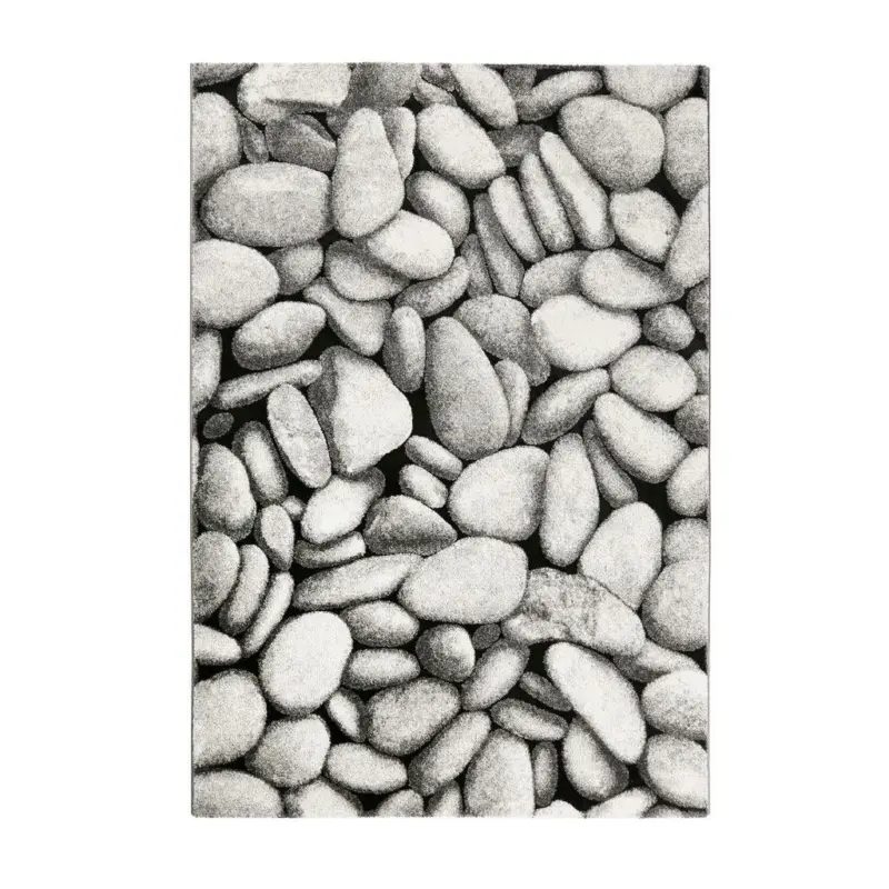 Webteppich Stony Island Grau 133x200 cm