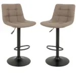 M&ouml;belix BARHOCKER-SET Middelfart Hellbraun B: 43 cm