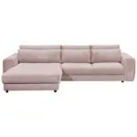 M&ouml;belix Ecksofa Barura 2S. URC Hellrosa S: 194/333 cm