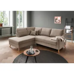 Ecksofa Valentina Graublau S: 200x230 cm