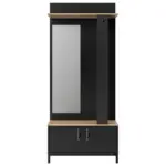 M&ouml;belix Garderobe Store Eiche Dekor/Schwarz, B: 81cm