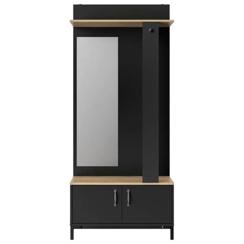 Garderobe Store Eiche Dekor/Schwarz, B: 81cm