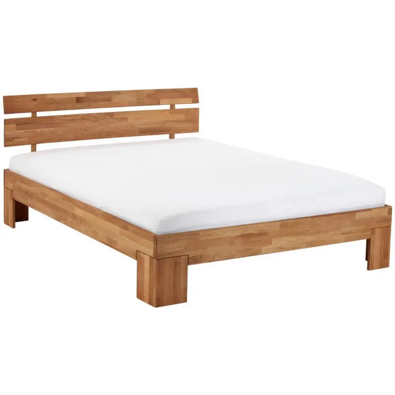 Futonbett Echtholz massiv 120x200 Malu, Eiche ge&ouml;lt
