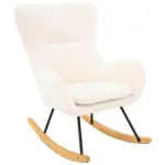 M&ouml;belix Schaukelstuhl Scandi Wei&szlig; B: 75 cm