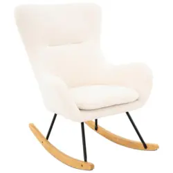 Schaukelstuhl Scandi Wei&szlig; B: 75 cm