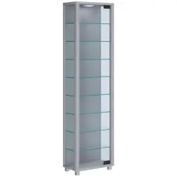 VITRINE Edana Silberfarben B: 33 cm
