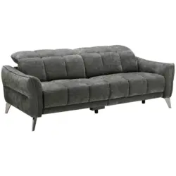 3-Sitzer-Sofa Jupiter Dunkelgrau B: 216 cm
