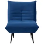 M&ouml;belix Sessel Jarvis Blau Samt B: 75 cm