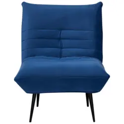 Sessel Jarvis Blau Samt B: 75 cm