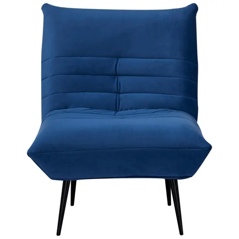 Sessel Jarvis Blau Samt B: 75 cm