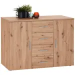 M&ouml;belix Kommode B 120cm Trio New, Eiche Dekor