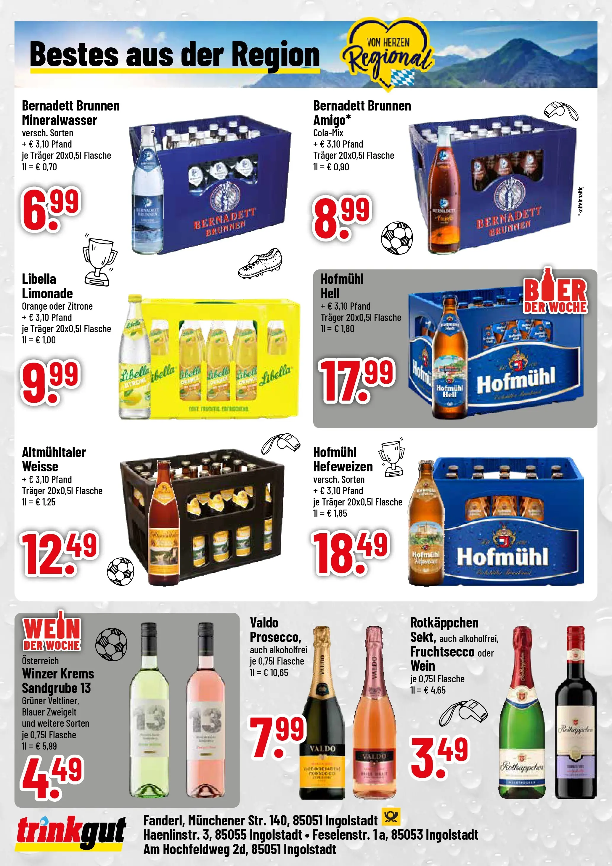 Trinkgut Prospekt Ingolstadt (ab 14.06.2026) » Angebote online | Seite: 4 | Produkte: Limonade, Mineralwasser, Prosecco, Zitrone