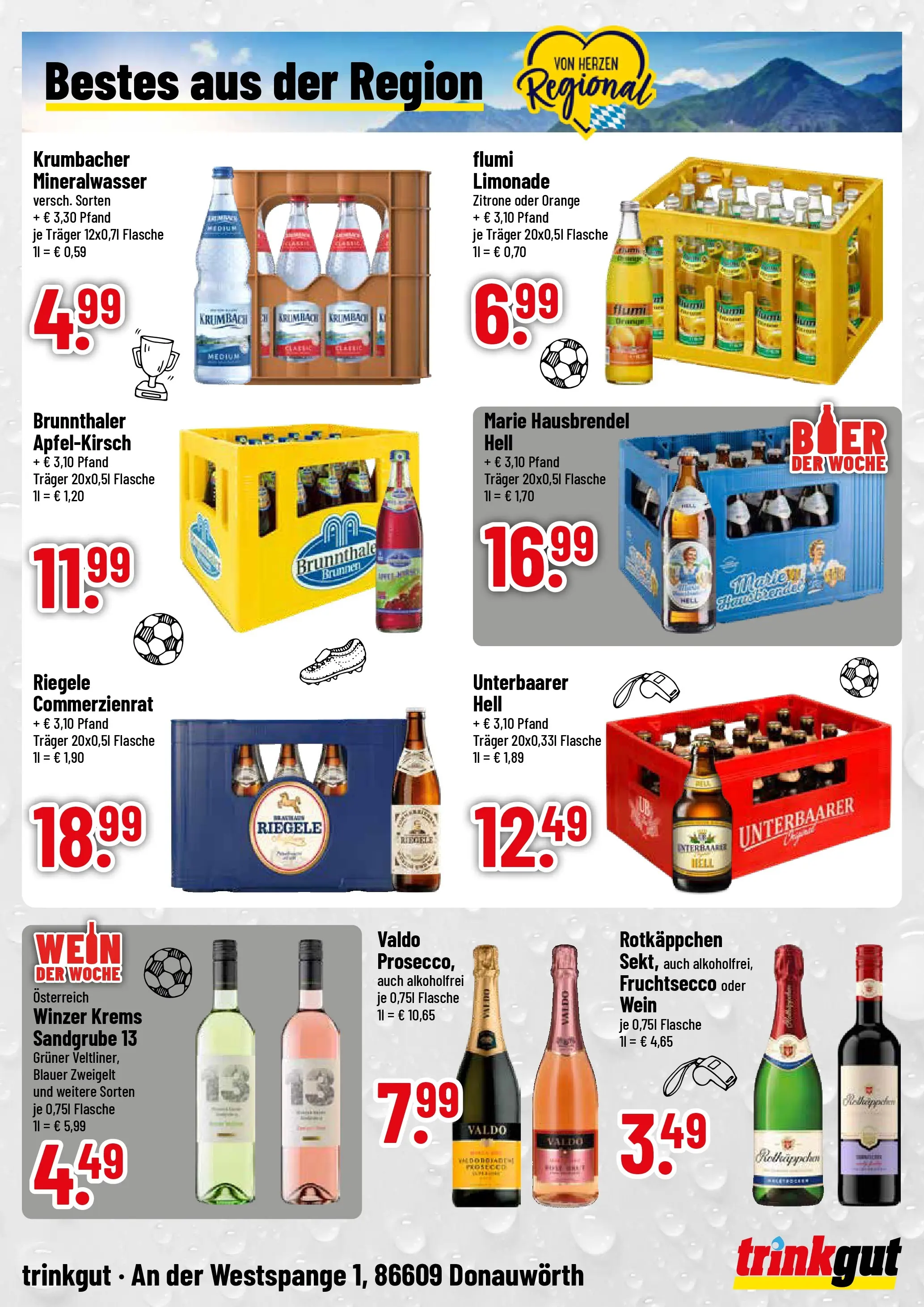 Trinkgut Prospekt Donauwörth (ab 14.06.2026) » Angebote online | Seite: 4 | Produkte: Mineralwasser, Prosecco, Zitrone, Wein