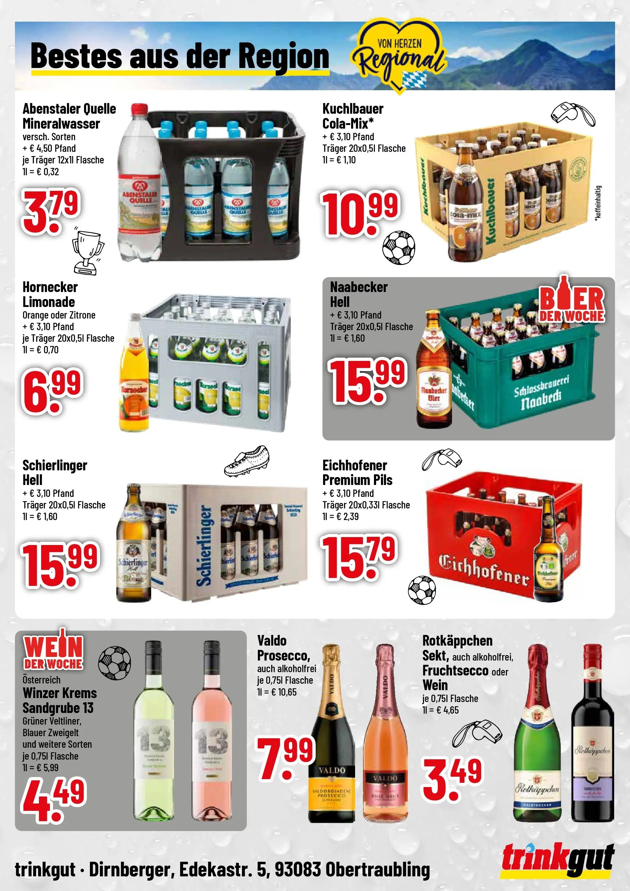 Trinkgut Prospekt Obertraubling (ab 14.06.2026) » Angebote online | Seite: 4 | Produkte: Mineralwasser, Fruchtsecco, Zitrone, Rotkäppchen
