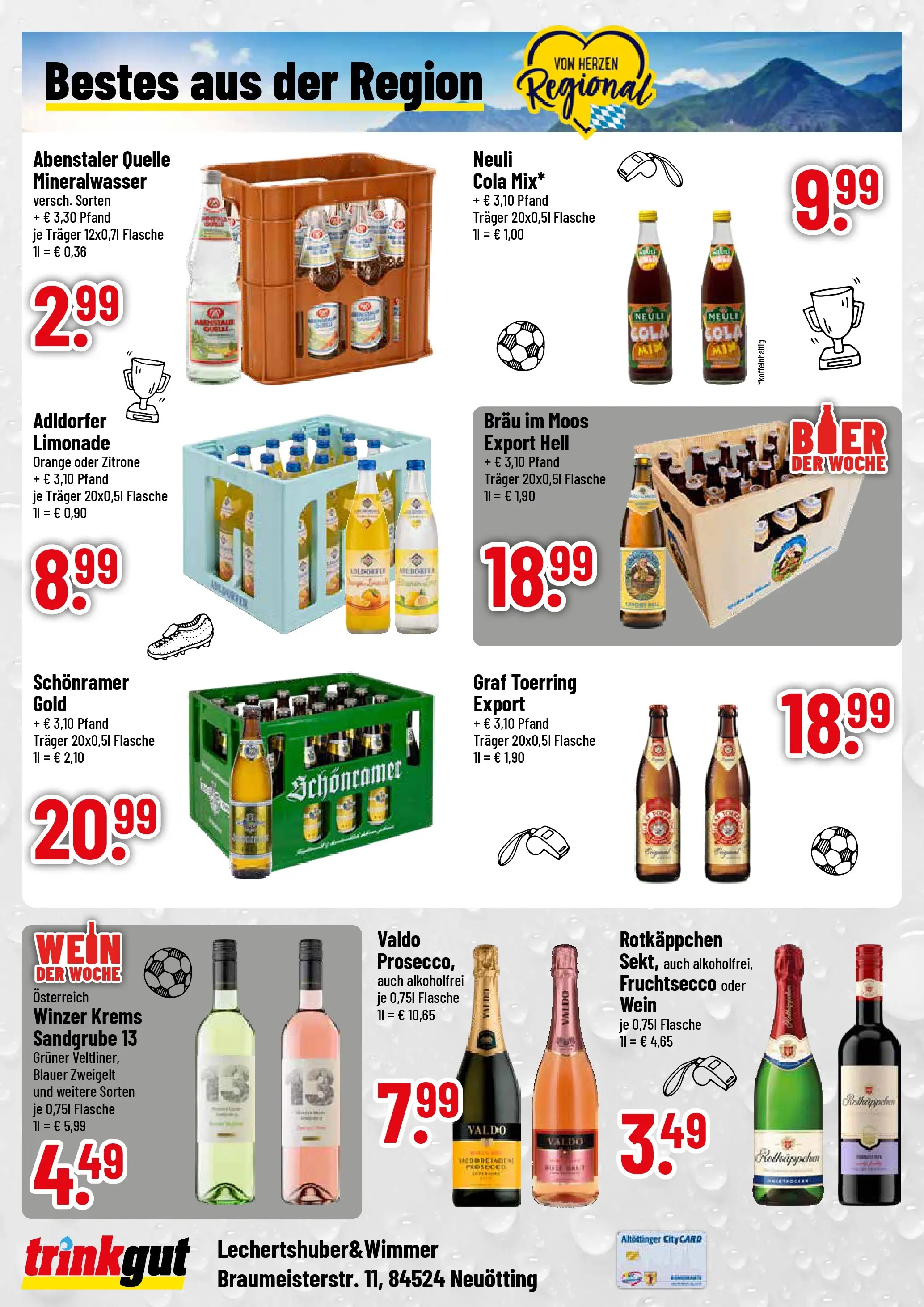 Trinkgut Prospekt Neuötting (ab 14.06.2026) » Angebote online | Seite: 4 | Produkte: Limonade, Mineralwasser, Prosecco, Wein
