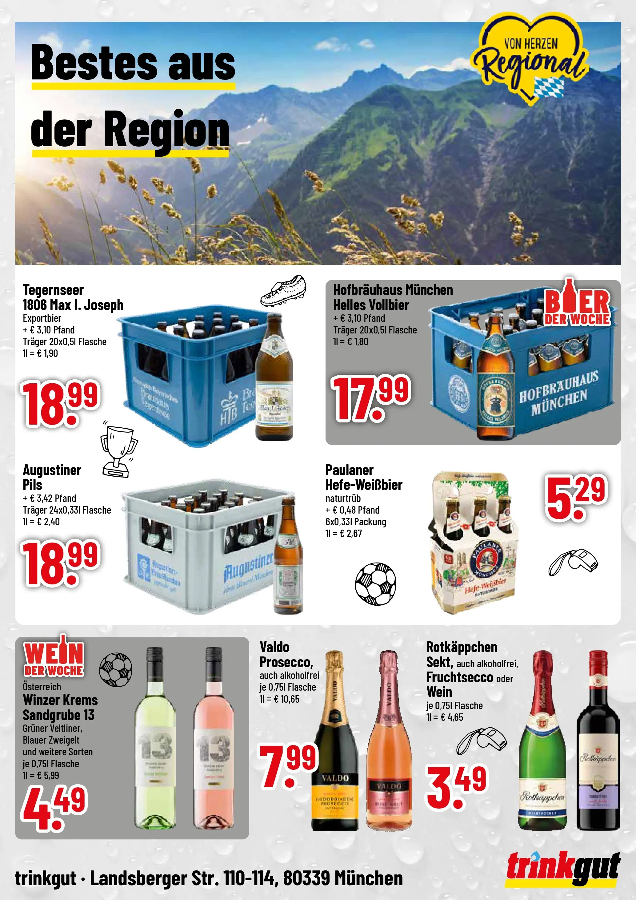 Trinkgut Prospekt München (ab 14.06.2026) » Angebote online | Seite: 4 | Produkte: Pils, Prosecco, Rotkäppchen, Paulaner