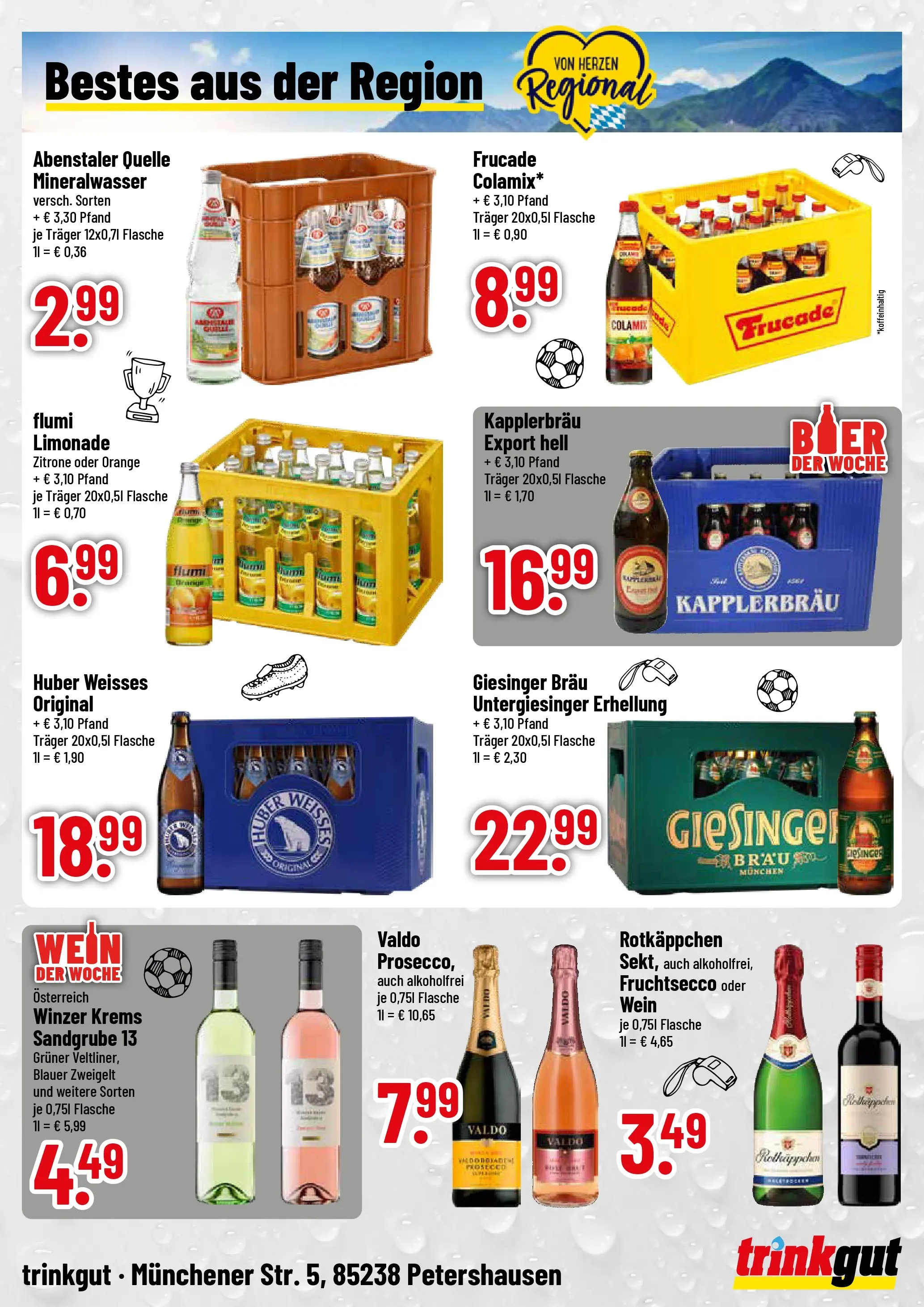 Trinkgut Prospekt Petershausen (ab 14.06.2026) » Angebote online | Seite: 4 | Produkte: Limonade, Fruchtsecco, Zitrone, Wein